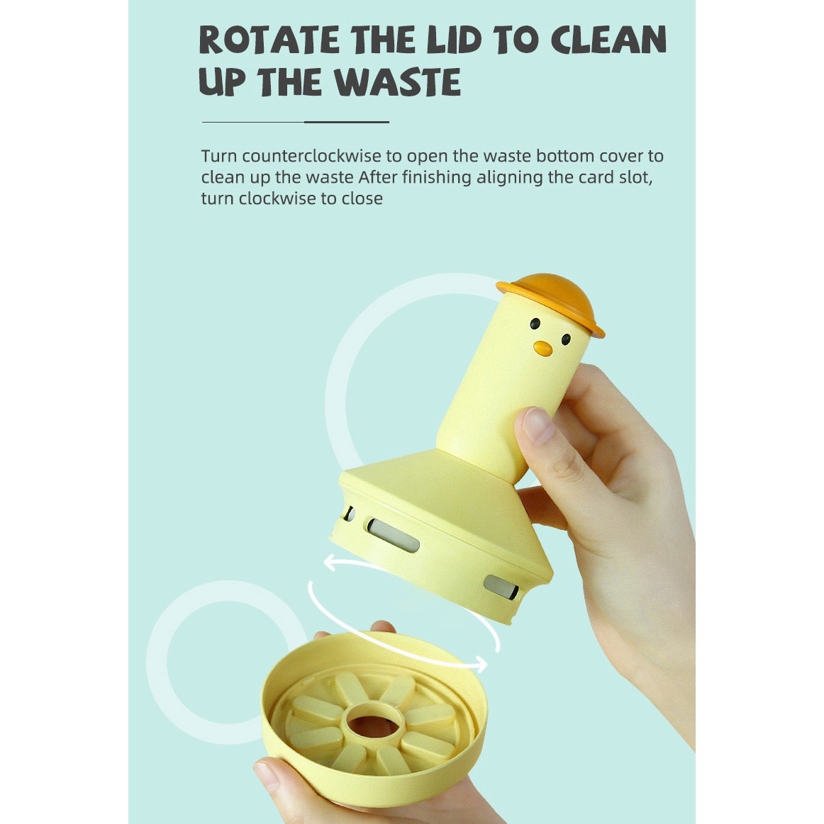 Childlike Desktop Vacuum Cleaner Household USB Charging Handheld Car Portable Mini Cleaner Blue