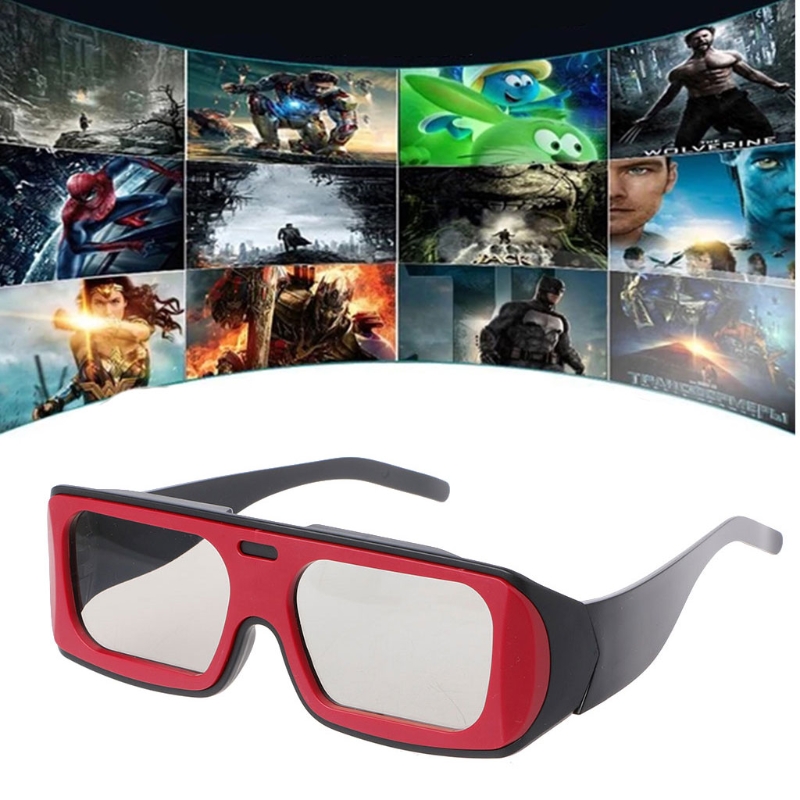Foldable Arms Design Polarized Passive 3D Stereo Glasses Lightweight Glasses H7EC