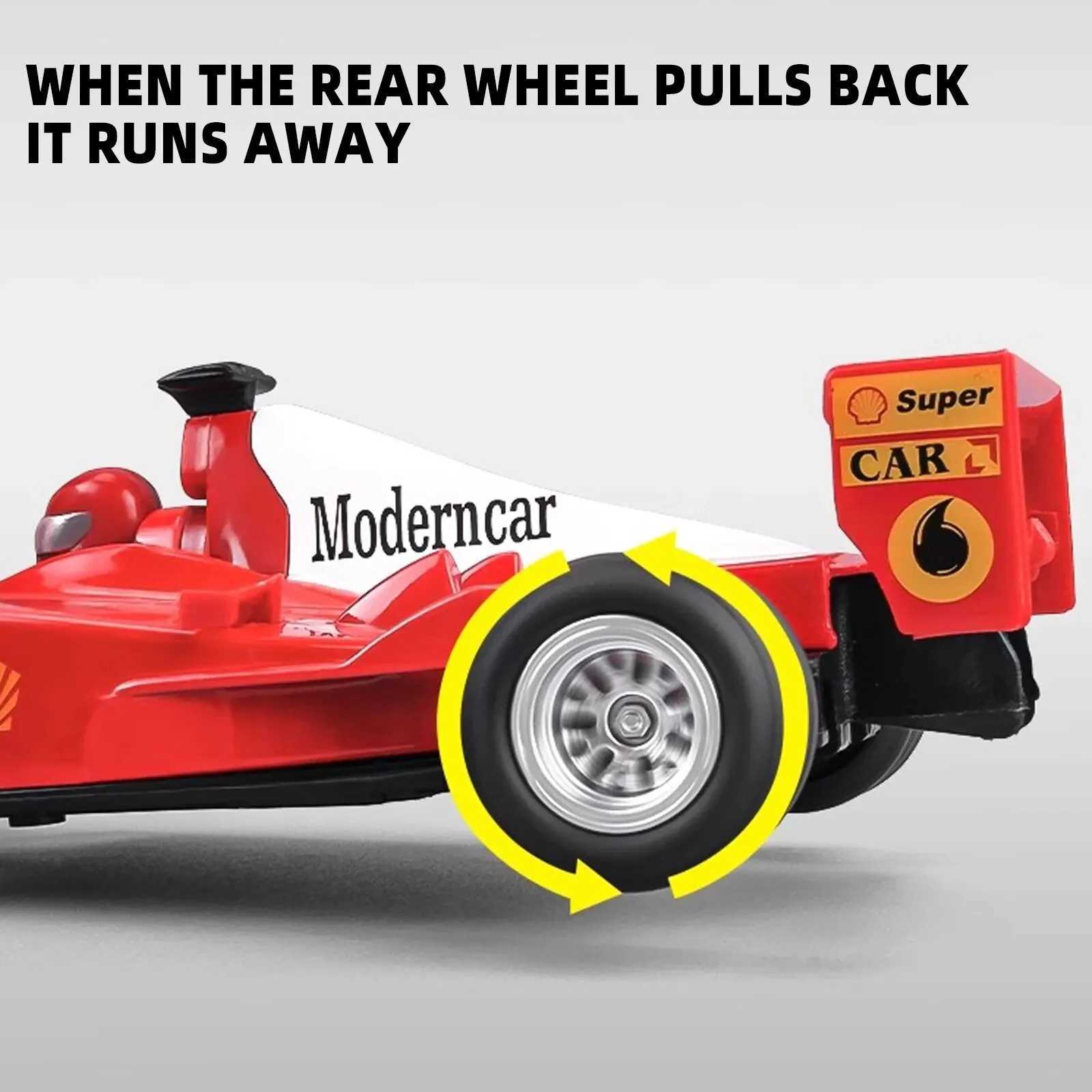 Diecast Model Cars 1 32 Scale Alloy F1 Racing Car Toy Model with Retroactive Motion Sound Light Effects - Ideal for Kids Racing Play STEM Lea