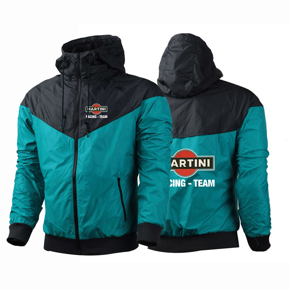 Martini Racing Printed Men Outdoor Jackets Waterproof Hooded Windbreaker Coat 2023 Autumn New Casual Military Jackets
