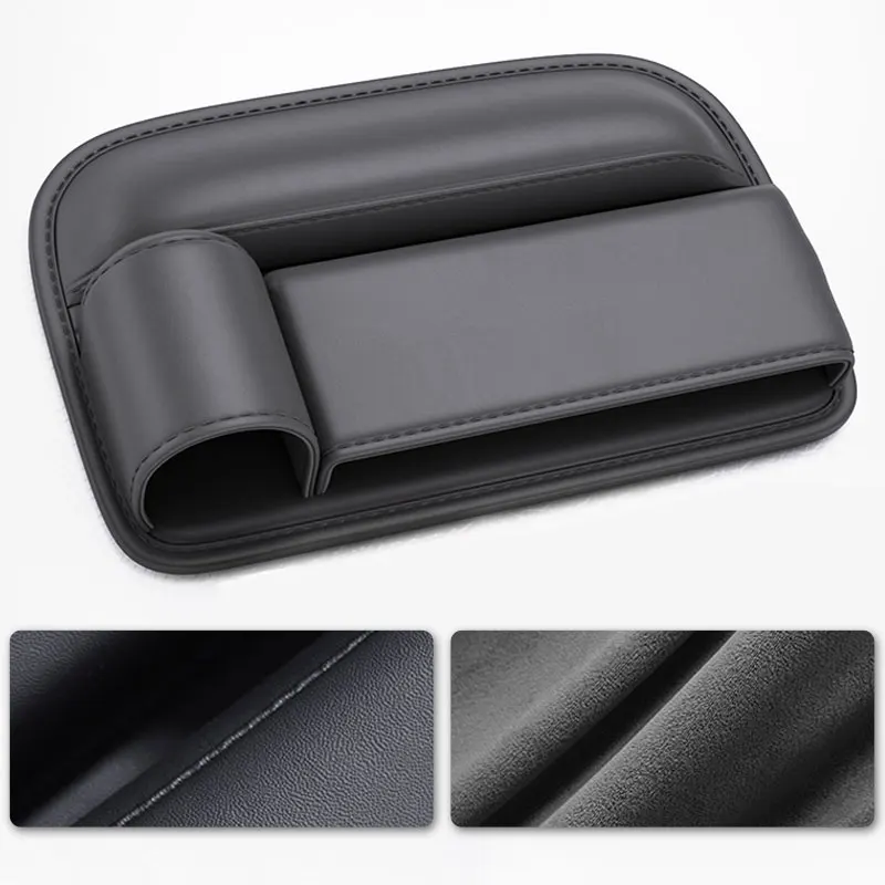 PU Leather Car Seat Gap Bag Case Storage Bag For Auto Console Side Seat Plug Filler Organizer Car Crevice Stowing Tidying Pocket