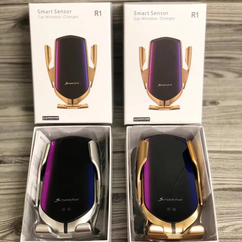 phone Mobile car Holders Smart Sensor Automatic Clamping Car Charger Stand Air Outlet Multifunction Phone Holder Auto Wireless Charging Bracket