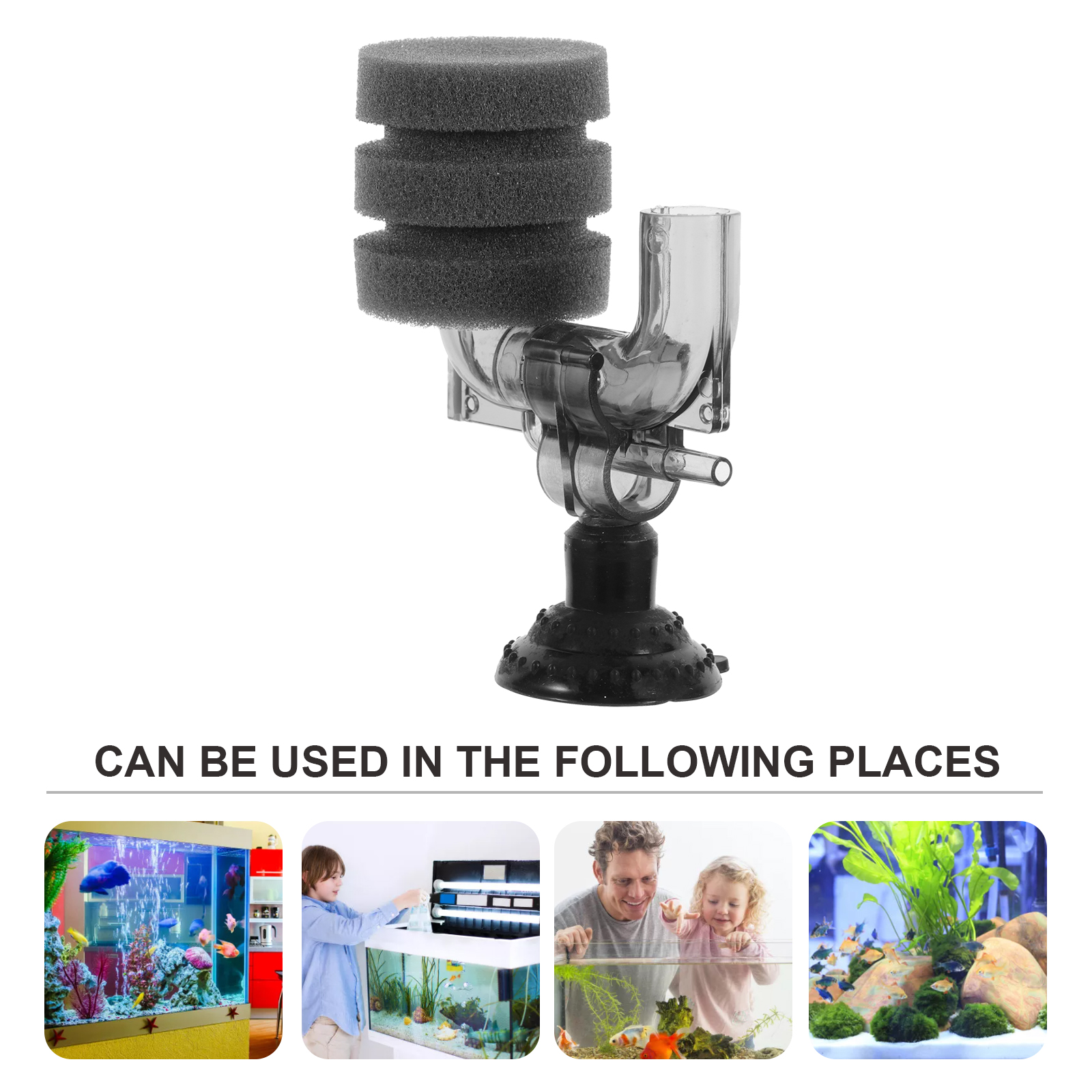 1Pc Super Mini Fish Tank Single Sponge Oxygen Filter Aquarium Oxygen Device fish tank sponge filter fish filter sponge