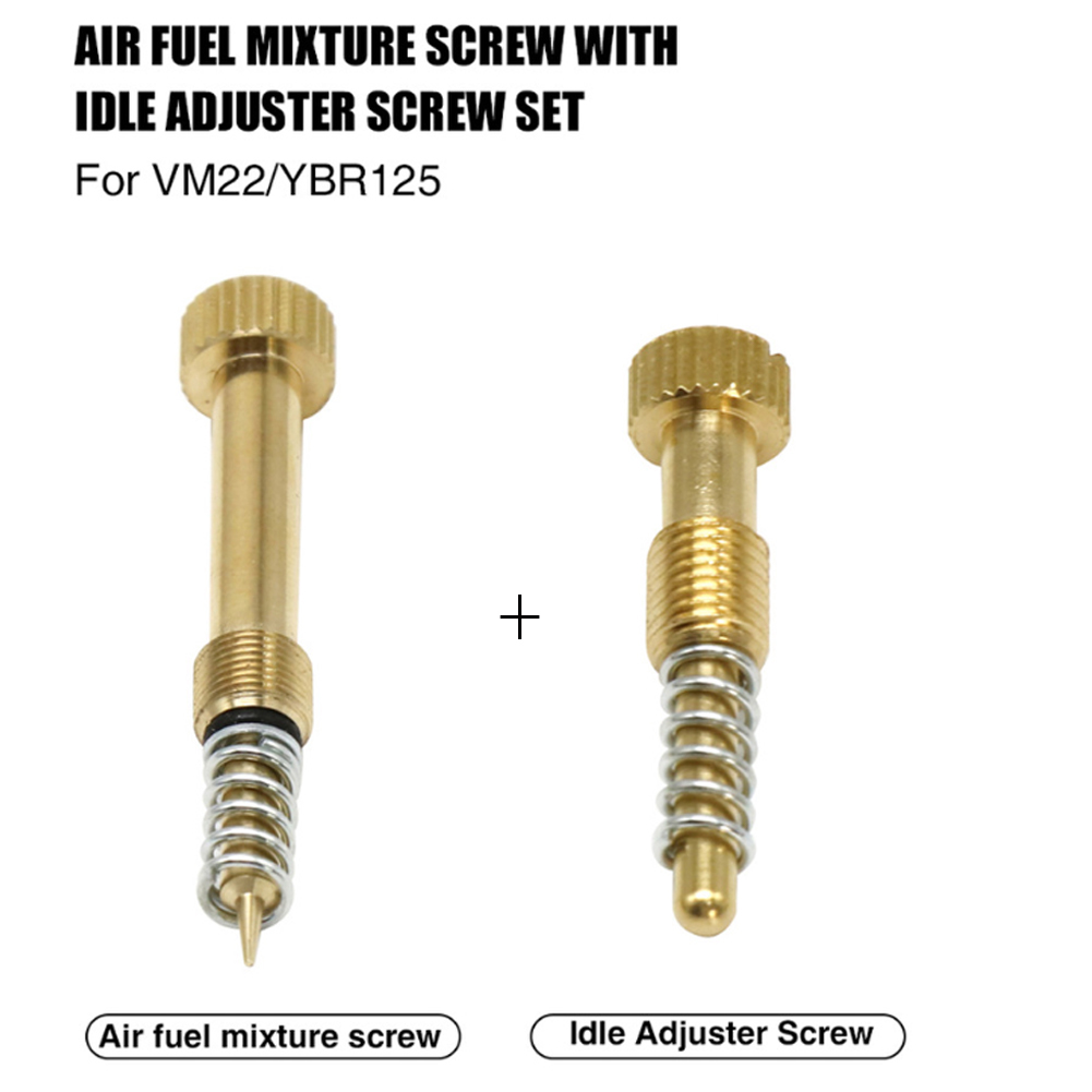 Improved Performance with For Mikuni VM Series Carburetor Air Fuel Mixture and Idle Speed Adjustment Screws Fits YBR 125