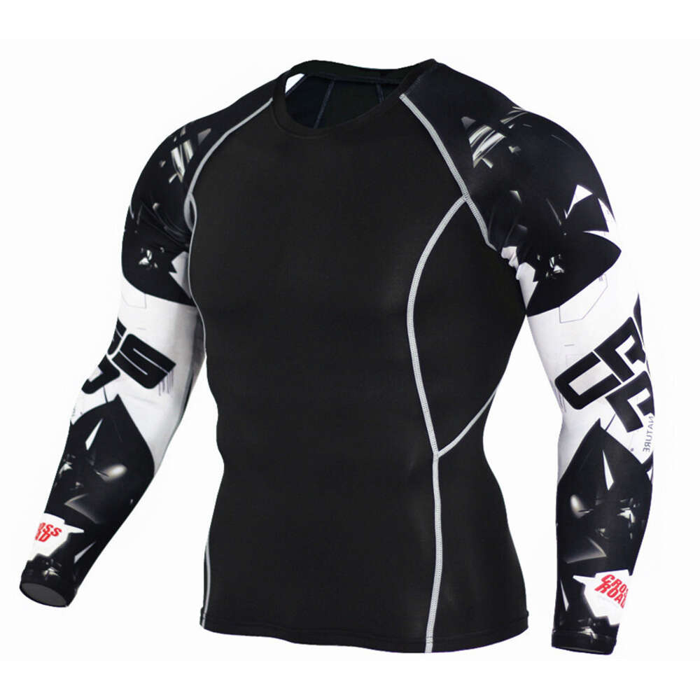 Ddmytiger Flower Arm Sports Quick Drying Men S T Shirt Basketball Running Fiess Elastic Training Compression Suit H