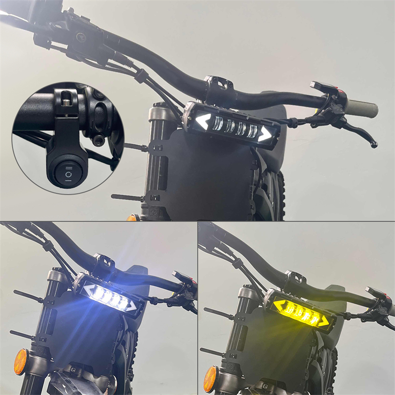 For Talaria Sting MX4 R Sport Dirt Bike 50W White Yellow LED Light Bar Headlight Switch Kit Motobike Driving Lamp Plug And Play