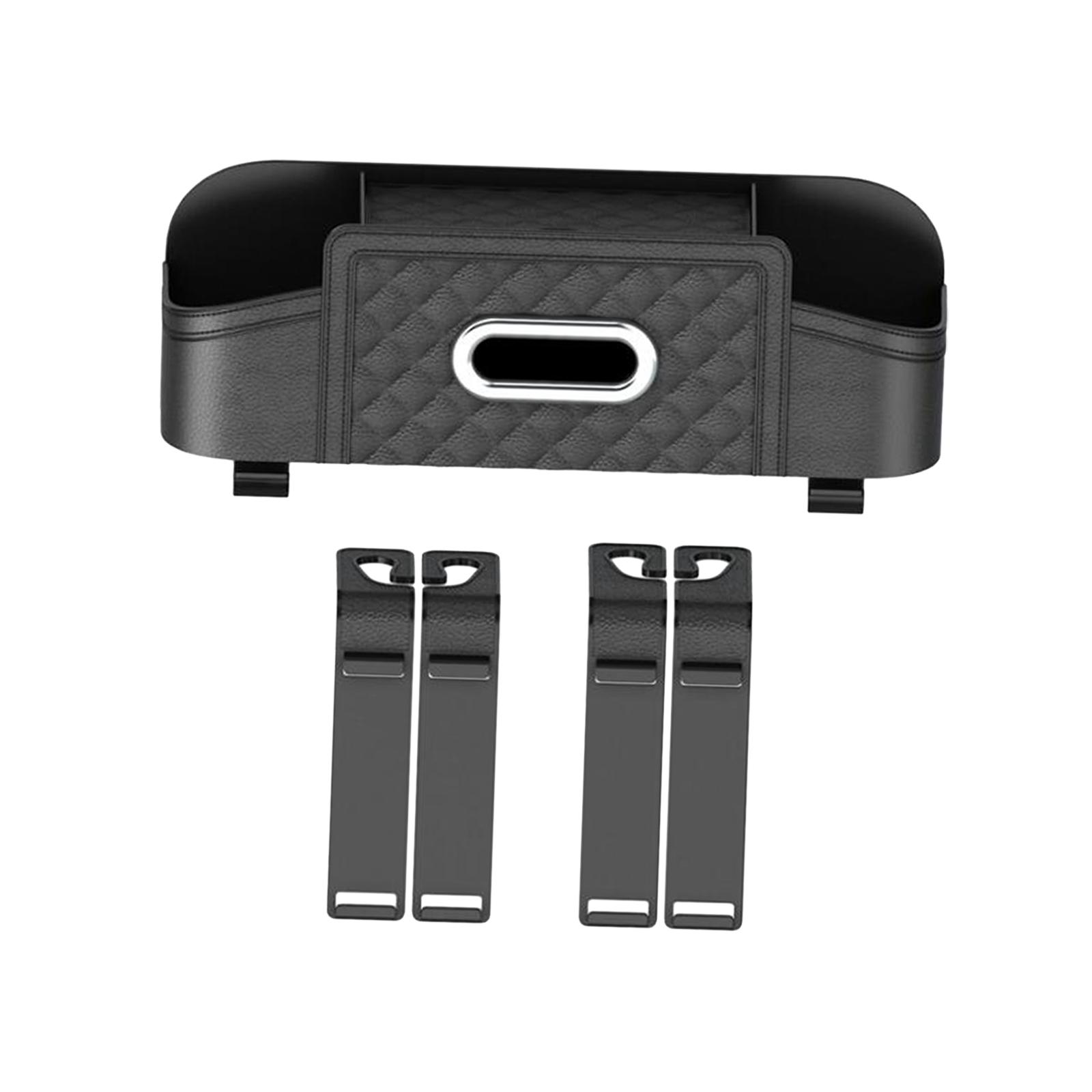 Car Backseat Organizer Tissue Box Automotive Accessories under Seat Auto Back Seat Paper Bag Cup Holder Seat Back Storage Box