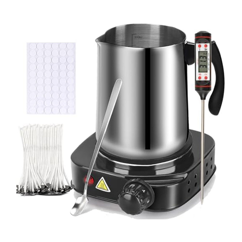 Candle Making Kit, Wax Melter for Candle Making, DIY Candle Making Supplies for Adults,Beginners EU Plug