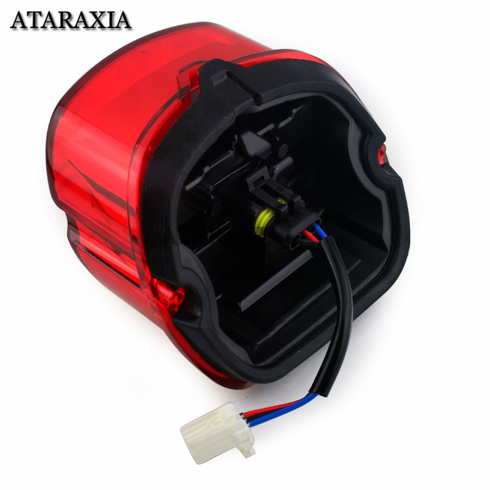 LED Rear Tail Light Motorcycle Taillights Brake Driving For Harley Dyna Road King Electra Glide Street Bob Touring