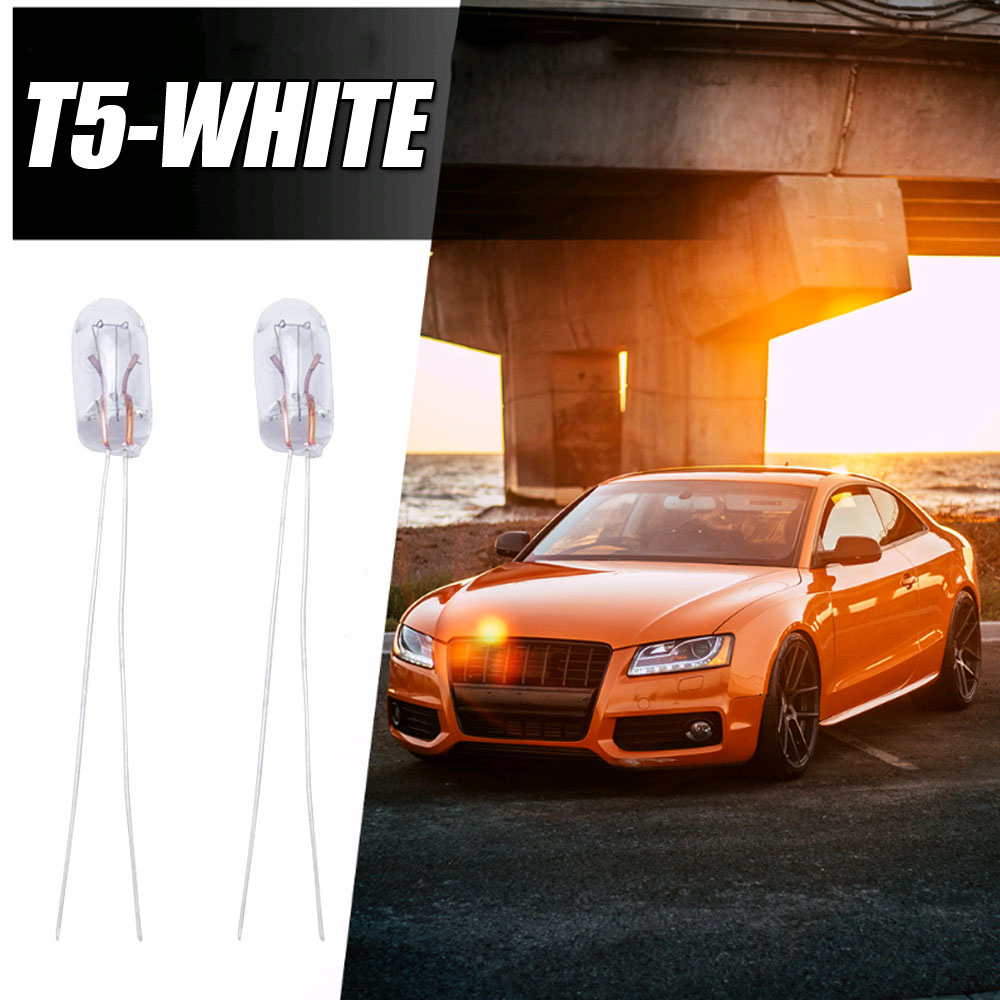 5pcs Universal Auto Instrument Bulbs Car Gear Indicator Light Dashboard Light T3 T4 T5 12V Car Signal Lamp Car Light Accessory