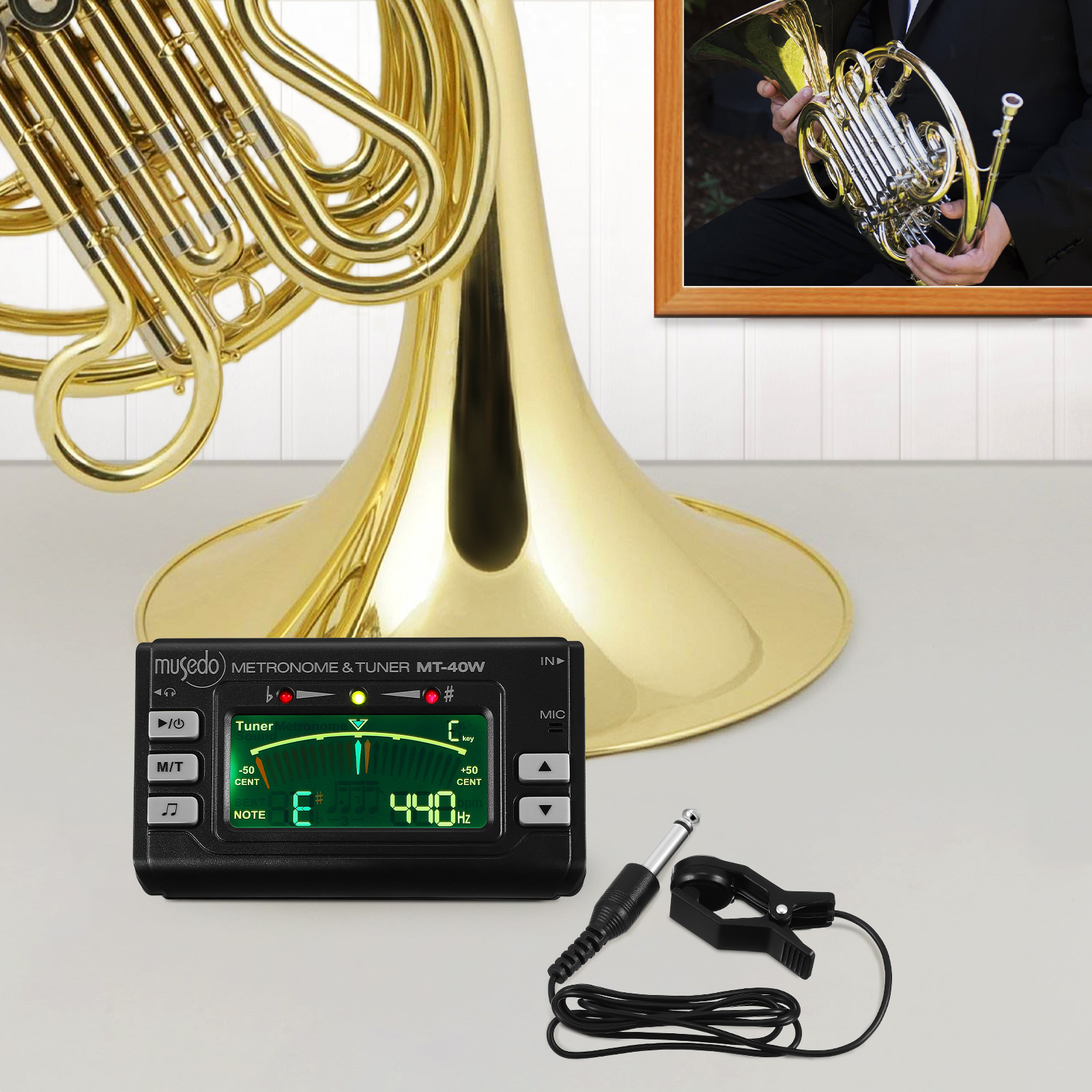 Metronome Tuner 3 In Digital Wind Instruments Tuner Alto Saxophone Flute Clarinet Trumpet Tuba Clip Pickup