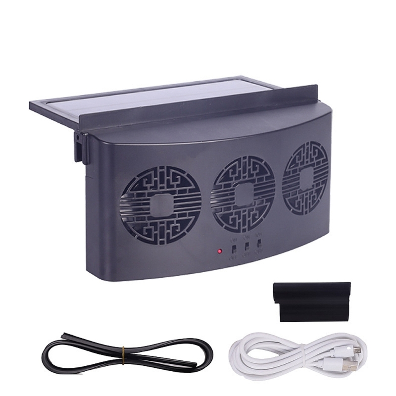 Car Window Solar Ventilator USB Charging Solar Powered Fan Universal Car Cooler Exhaust Fan Auto Air Vent Cooling System