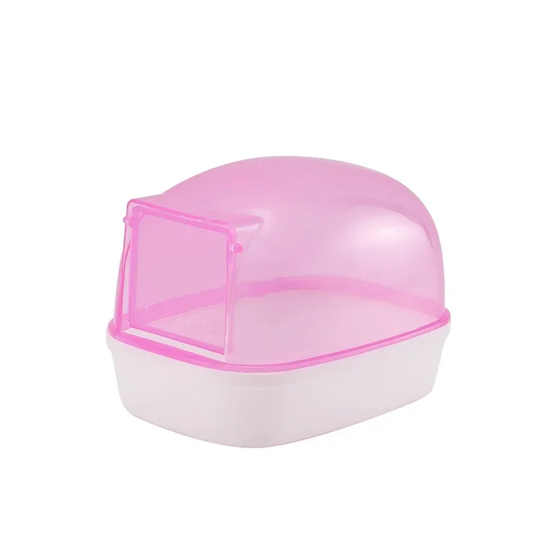 Dust-Free Hamster Bathroom Sauna Room With Door Small Pet Rat Sand Bath Toilet Cleaning Room Gerbil Bathtub Hamsters Accessories