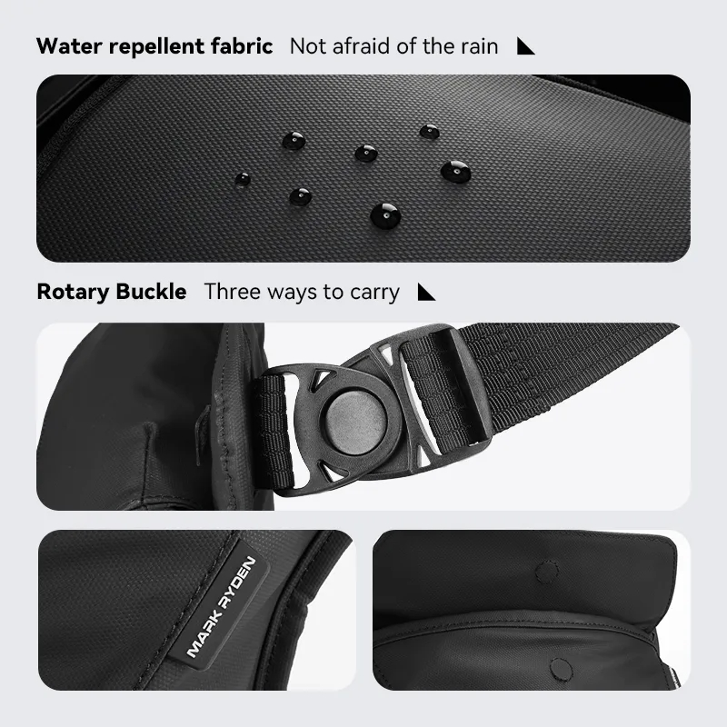 MARK RYDEN Drop Leg Bags Ride Pouch Waist Pack Motorcycle Bag Men