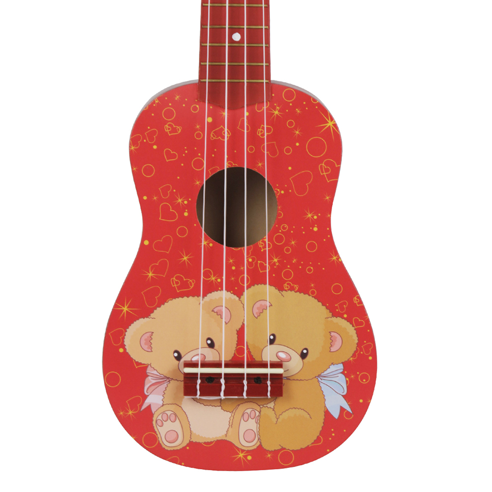 IRIN 21 Inch Ukulele Bear Hawaiian Guitar Musical Instrument 4 Strings Basswood Ukulele Soprano Guitar Tuner Capo Accessories