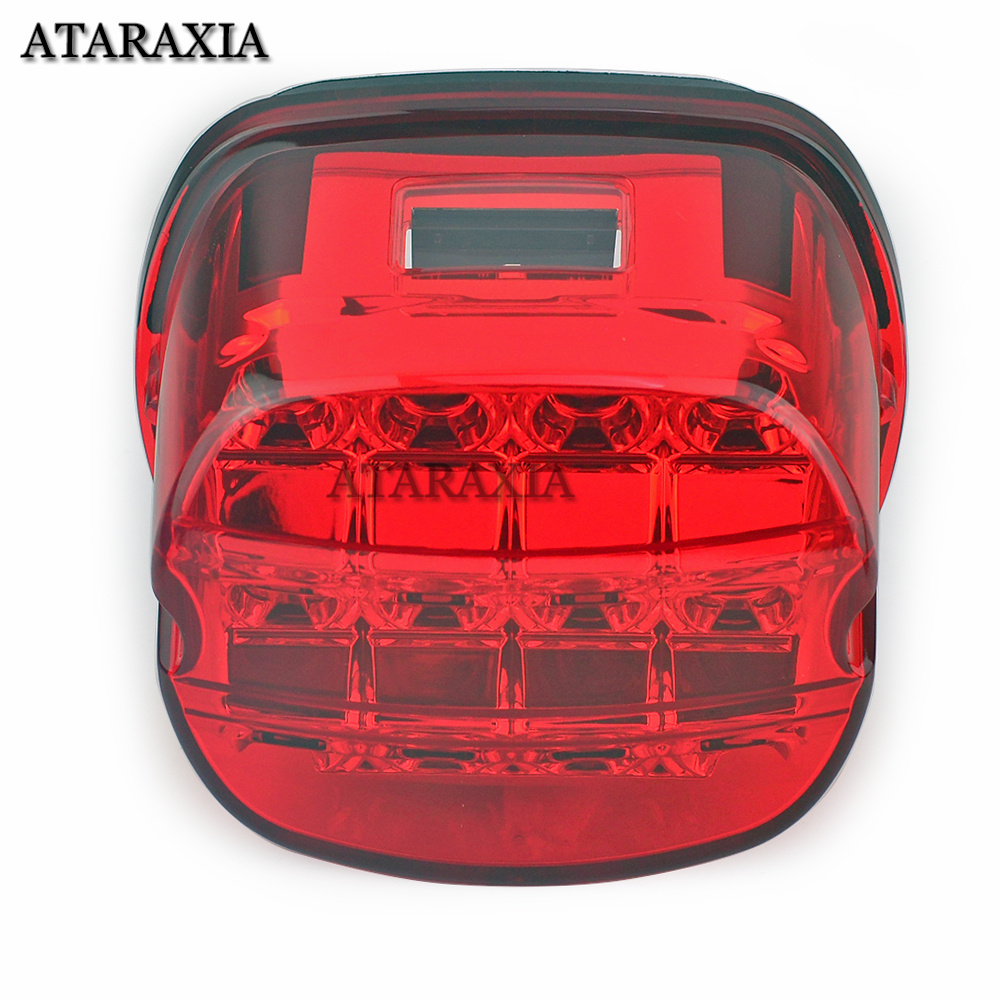 LED Rear Tail Light Motorcycle Taillights Brake Driving For Harley Dyna Road King Electra Glide Street Bob Touring