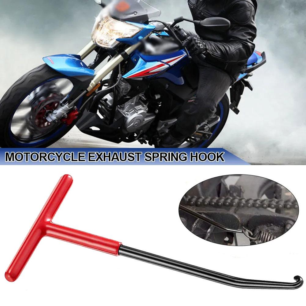 Motorcycle Exhaust Spring Hook T Shaped Handle Exhaust Installer Pipe Tool Spring Puller Wrench Hooks J2f6