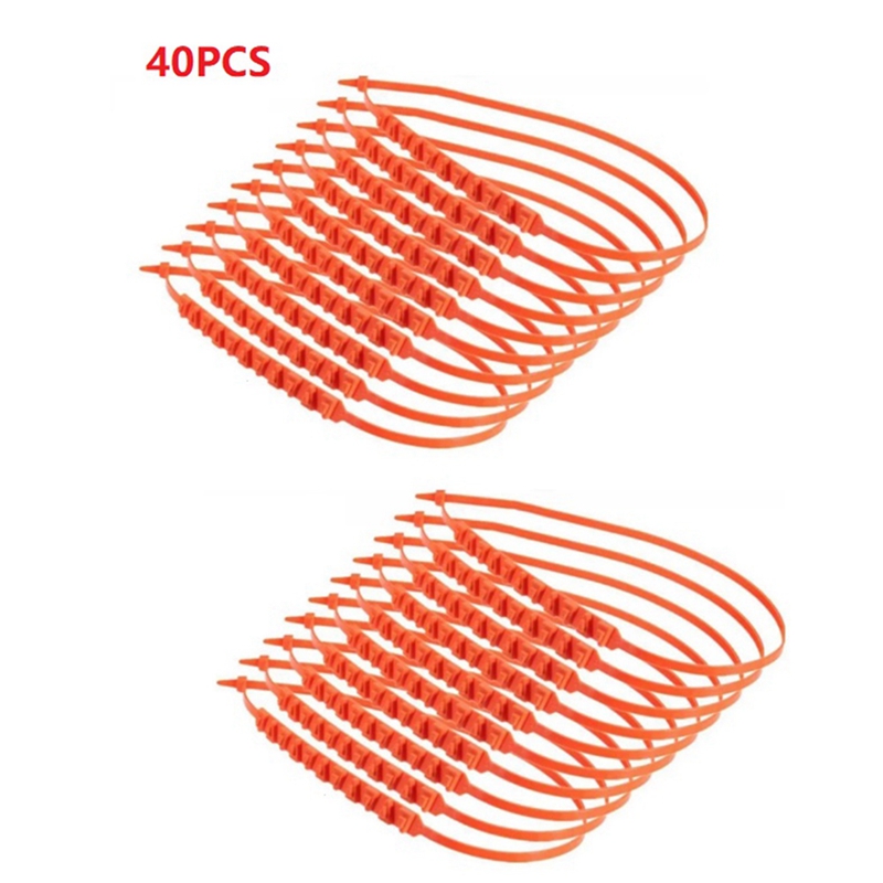 40Pcs Anti-Skid Snow Chains Set For Car Truck Snow Mud Wheel Tire Cable Ties Anti-Slip Chains