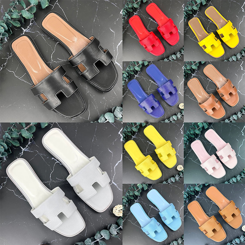 Designer Sandals Fashion slippers Women Designer sandals for womens slipper mens casual loafers shoes outdoor beach slides flat unisex leather 35-42