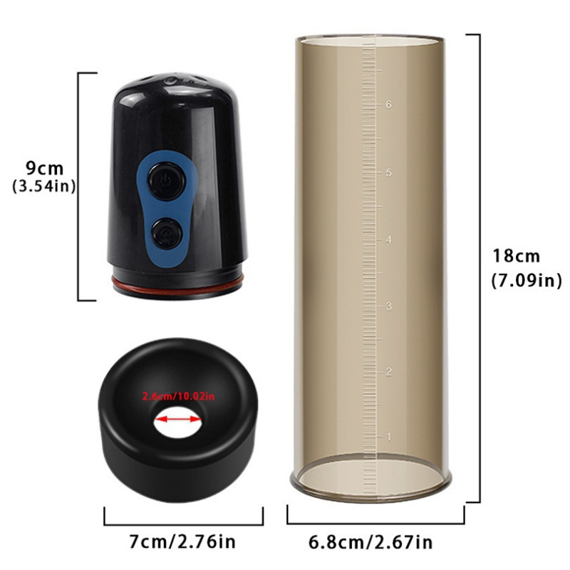 HESEKS Automatic Penis Vacuum Pump Men Male Masturbator Penis Enlargement Extend Pump Penis Enlarge Air Pressure Device