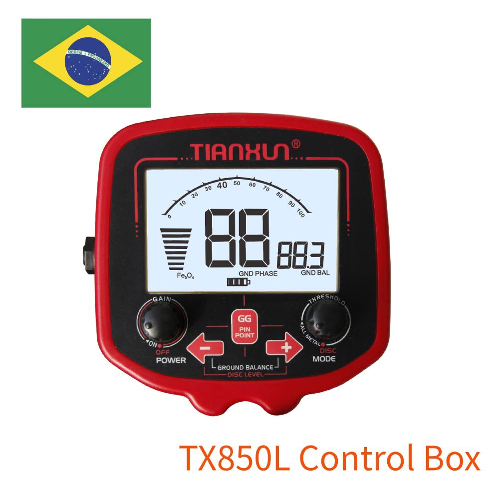 Metal Detector Accessories Components TX850L ( Rod,Control Unit and Coil) Explorer Searcher Brazilian National Special