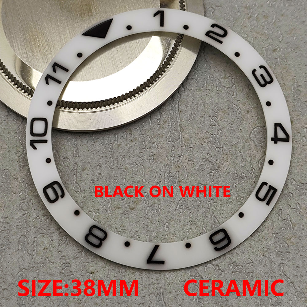 The new 38mm ceramic bezel GMT and diving watch insert are suitable for 40mm men's watch replacement accessories