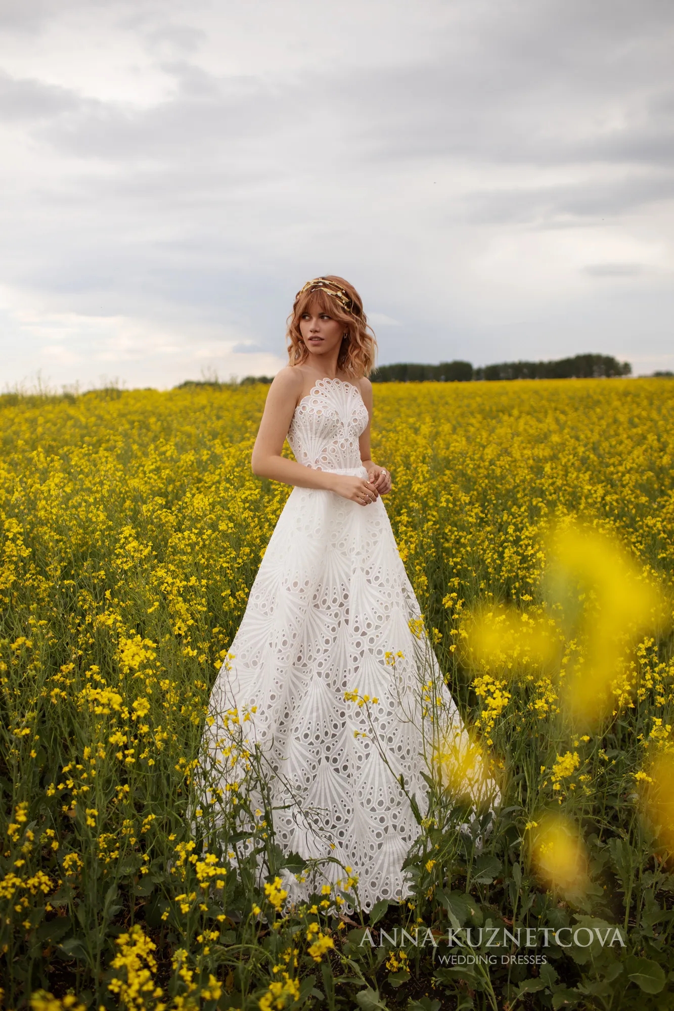 Lace Wedding Newest Dresses Jewel Neck Button Back A Line Floral Bohemian Beach Robes Bridal Gowns Vestido