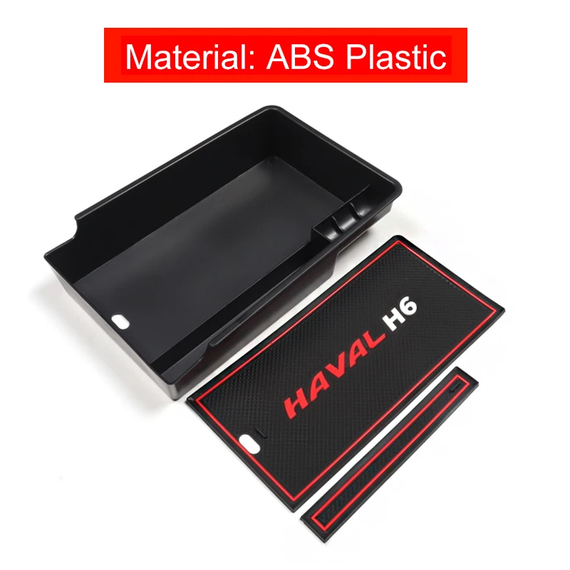 For Haval H6 3rd Gen GT 2021 2022 2023 2024 PHEV Car Armrest Central Storage Box Cover Center Console Container Glove Organizer