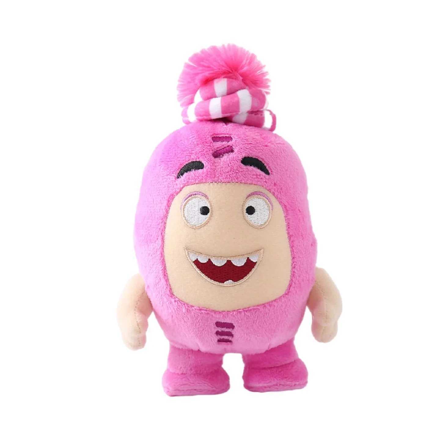 Stuffed Plush Animals 8pcs/Lot Oddbods Cartoon 18CM Fuse Jeff Newt Odd ZEE Bods Stuffed Plush Toy Doll For Kids Gifts PP Cotton Home Decoration Q24052