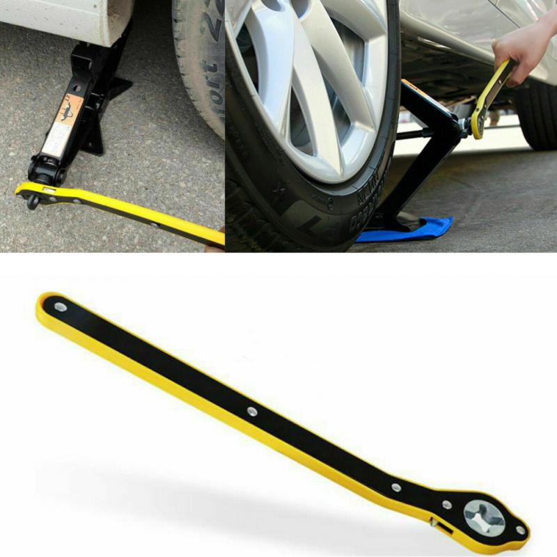 Car Labor-saving Jack Ratchet Wrench Scissor Jack Garage Tire Wheel Lug Wrench Handle Labor-saving Wrench Car Repair Tool