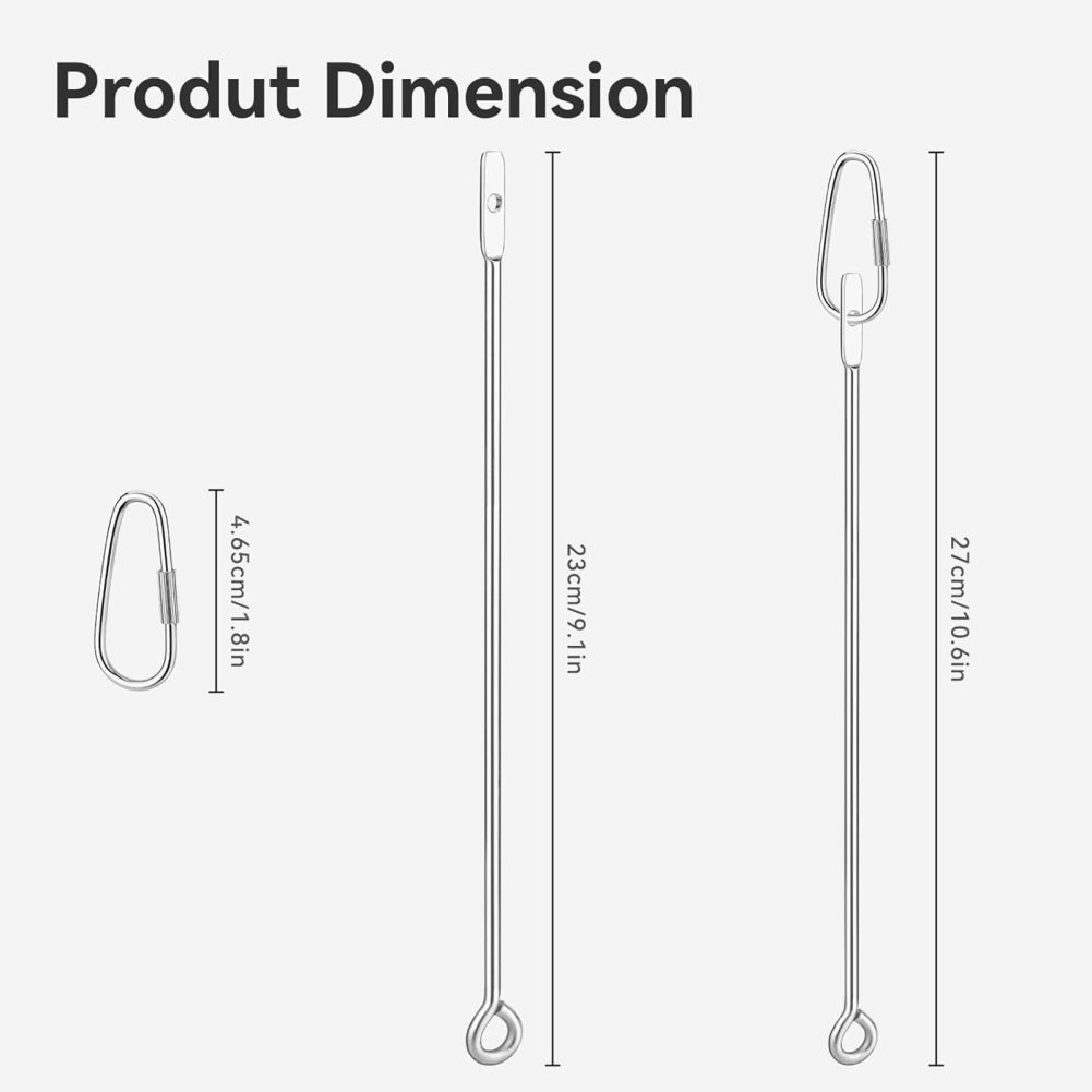 5PCS Bird Skewer Bird Food Holder Bird Feeder Stainless Steel Parrot Skewer Fruit Vegetable Holder Foraging Hanging Food Feeder