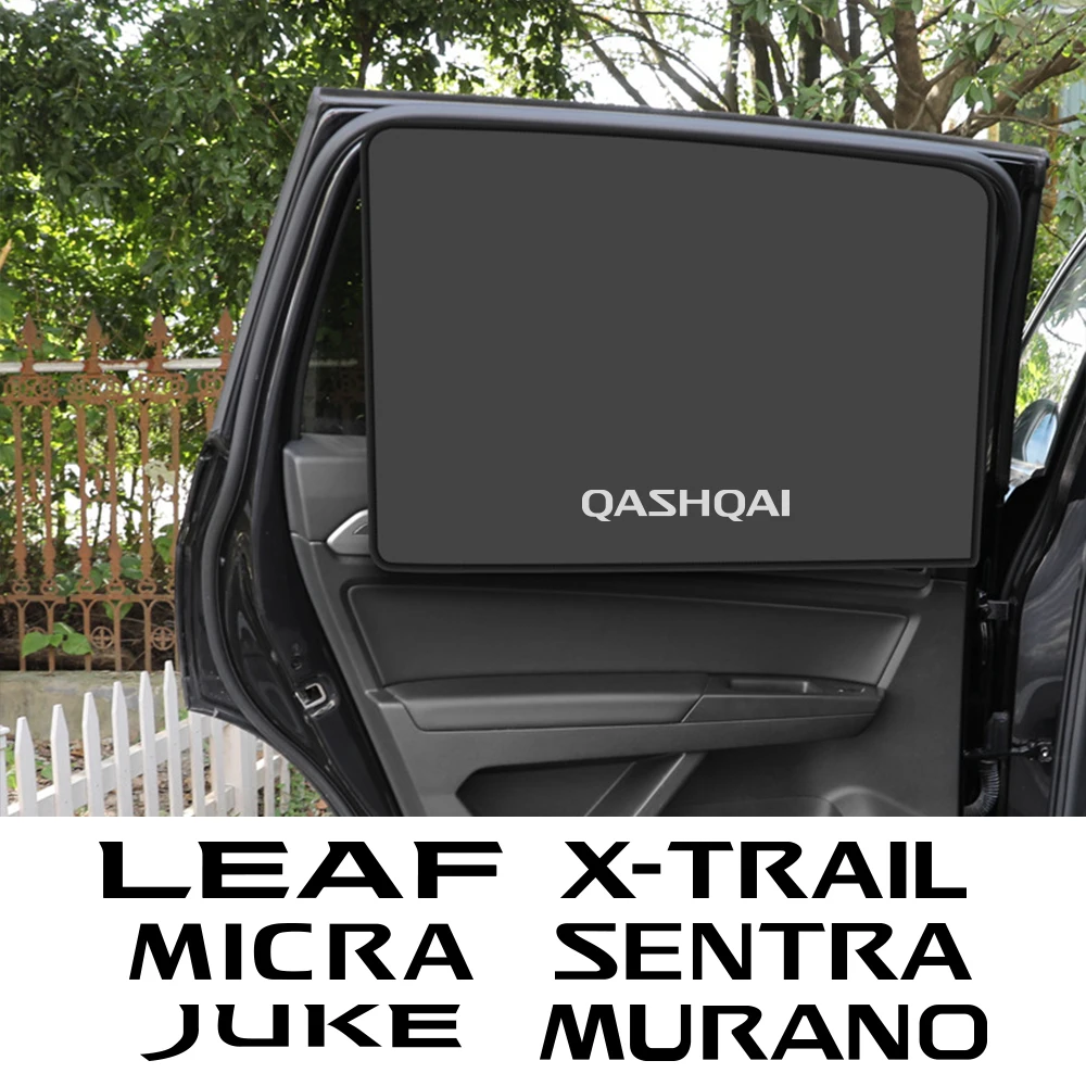 Magnetic Sun Shade Car Side Window UV Protector Auto Accessories For Nissan Qashqai Juke Micra X-Trail Leaf Sentra Murano Note