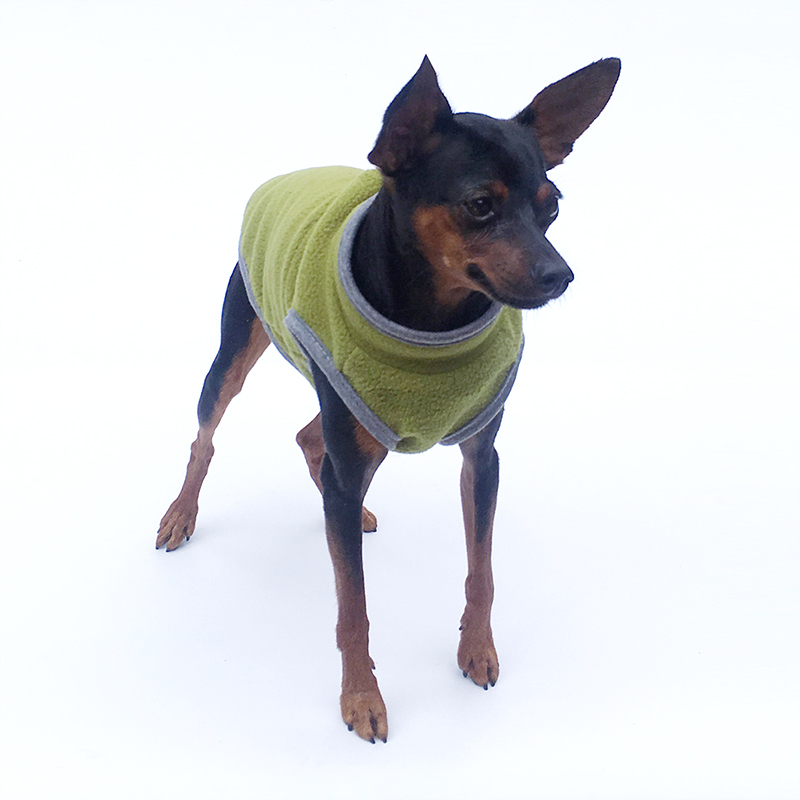 Winter Fleece Pet Dog Clothes Pure Color Dog Hoodies Soft Fleece Dog Clothes Puppy Cats Vest Shih Tzu Chihuahua Clothing Chien