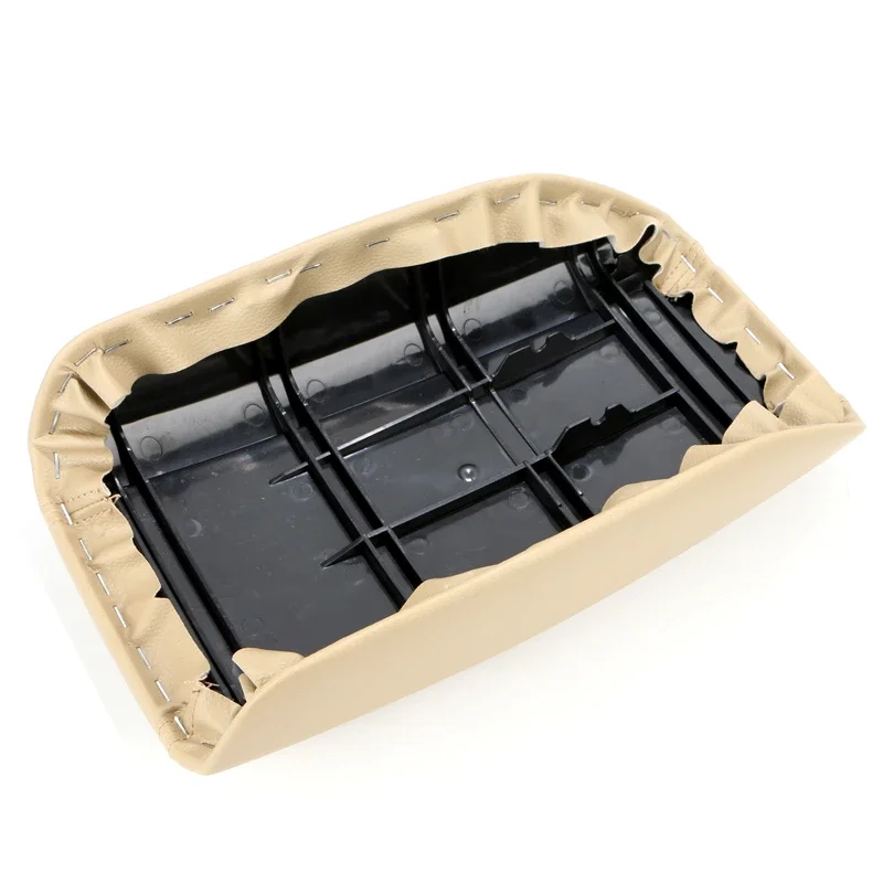 For S80 1999-2006 Car Leather Armrest Center Console Lid Cover Pad Car Center Console Armrest Lid Storage Box Cover