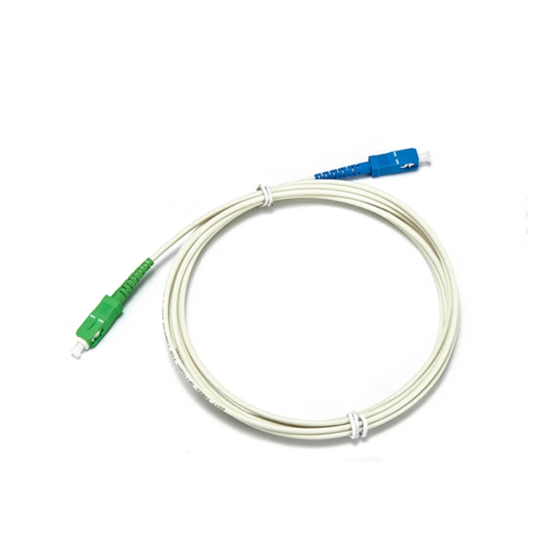 FASO 50Pcs 3.5Meter SC/APC-SC/UPC Single Mode G657A2 Simplex 1.6mm Diameter Cable Fiber Optic Patch Cord LSZH White
