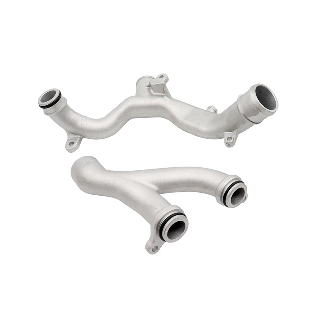 Car Aluminum Thermostat Water Outlet Tube Hose Upper LR090630 Lower LR092992 for Discovery 4 Range Rover Sport Velar