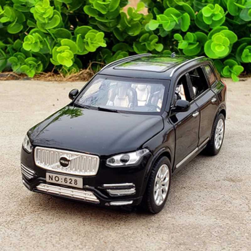 Diecast Model Cars 1 32 VOLVOs XC90 SUV Alloy Car Model Diecast Toy Metal Vehicles Car Model Collection Simulation Sound and Light Childrens Gift