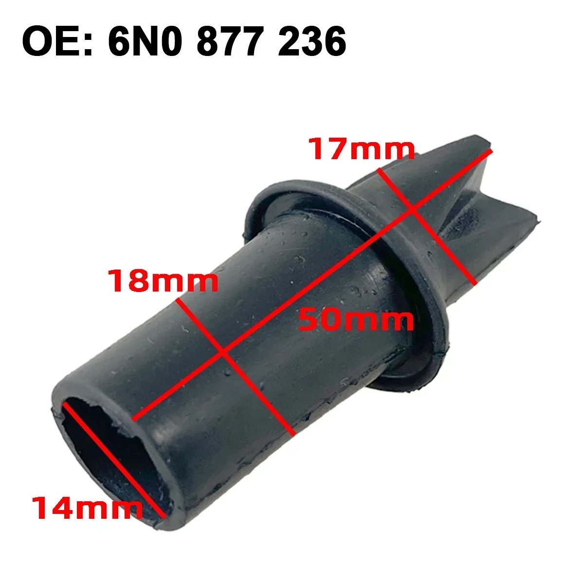 1x Front Sunroof Water Pipe Drain Grommet For VW Tiguan 5N Polo 4 9N Touran Sharan Passat B6 Skoda Octavia 2 A5 Fabia 6N0877236