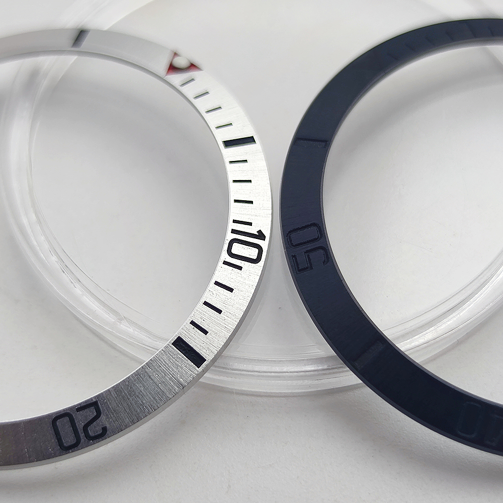 37.2mm Watch Bezel Insert Ceramic-Aluminum Bezel Fit 39mm Automatic Watch Case For Ring Parts Automatic Watch Replacement