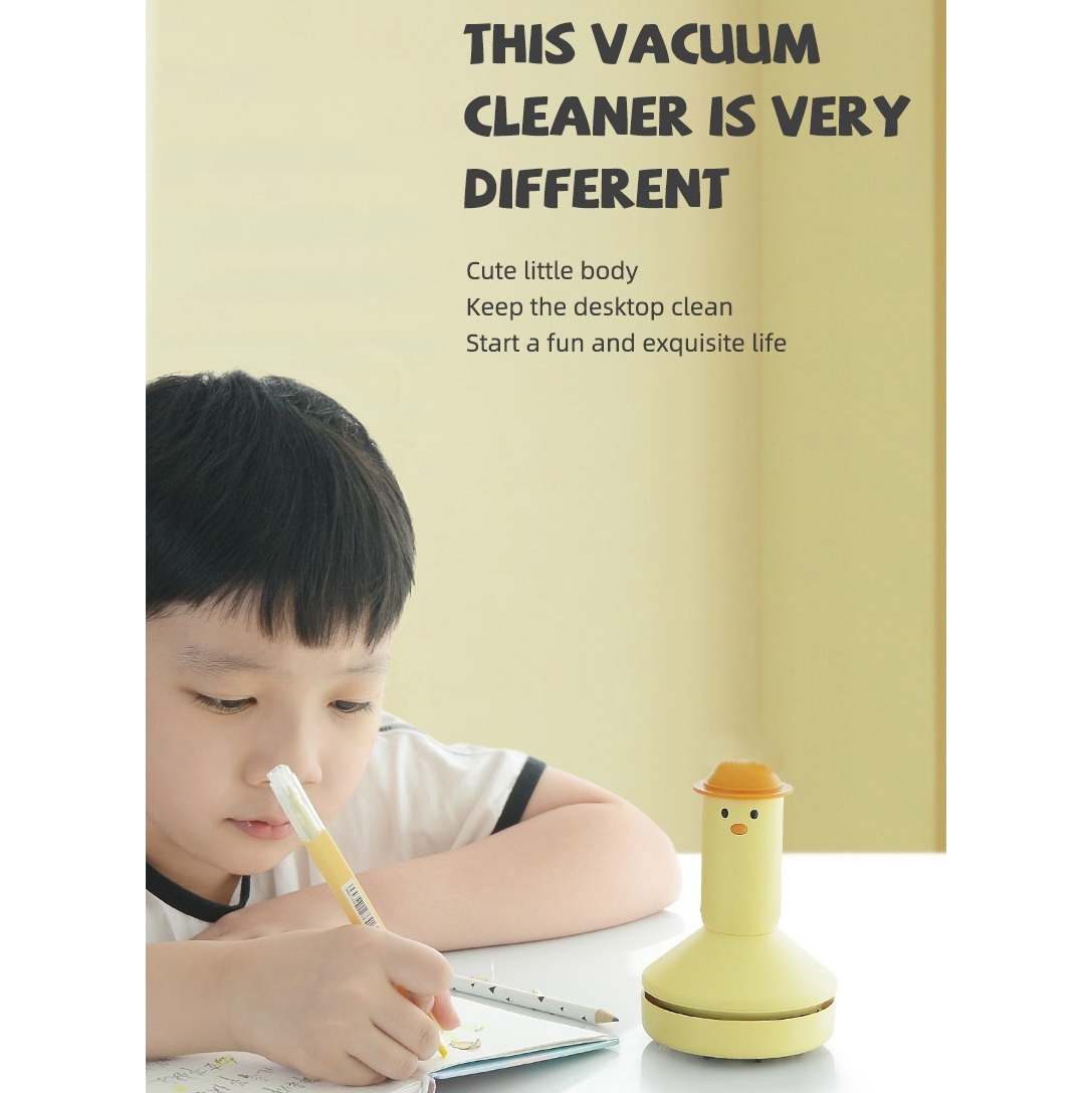 Childlike Desktop Vacuum Cleaner Household USB Charging Handheld Car Portable Mini Cleaner Blue
