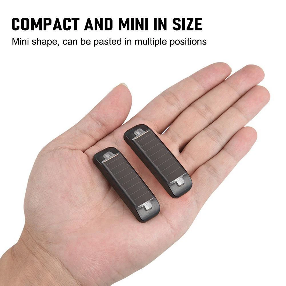 1pcs Solar-Powered Alarm With Flashing LED Light And Fake Anti-Theft Waterproof, Solar Charging 12V 3W Car Signal Lig