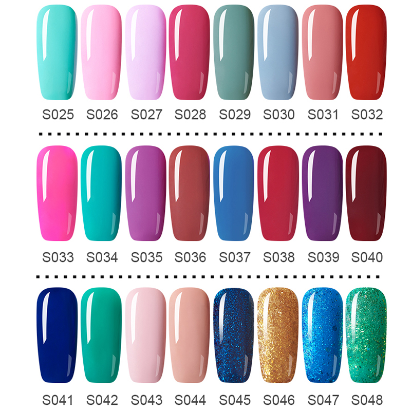 HAZEL Gel Polish Nail Gel Polish UV Gel Polishes Semi Permanent Gel Varnish Hybrid Glitter Manicure Primer Top Coat Nail Art