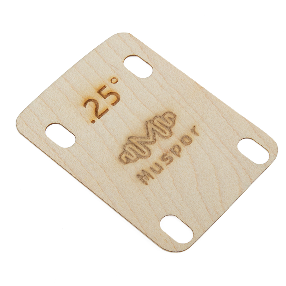 3 Pcs Electric Guitar Neck Shims Maple Plate 0.25 0.5 1 Degree Replacement Parts For Guitars With A Tune-o-matic Bridge