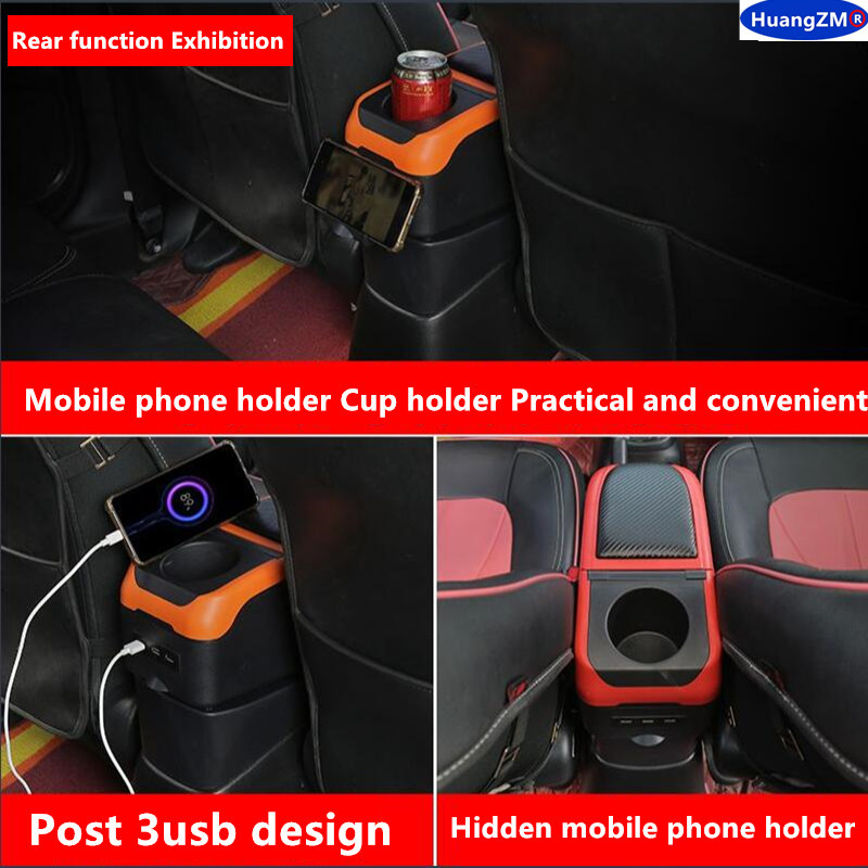 For Fiat Grande Punto Armrest Box for Fiat Punto Car Armrest Box Central Storage Box Interior Retrofit Car Accessories