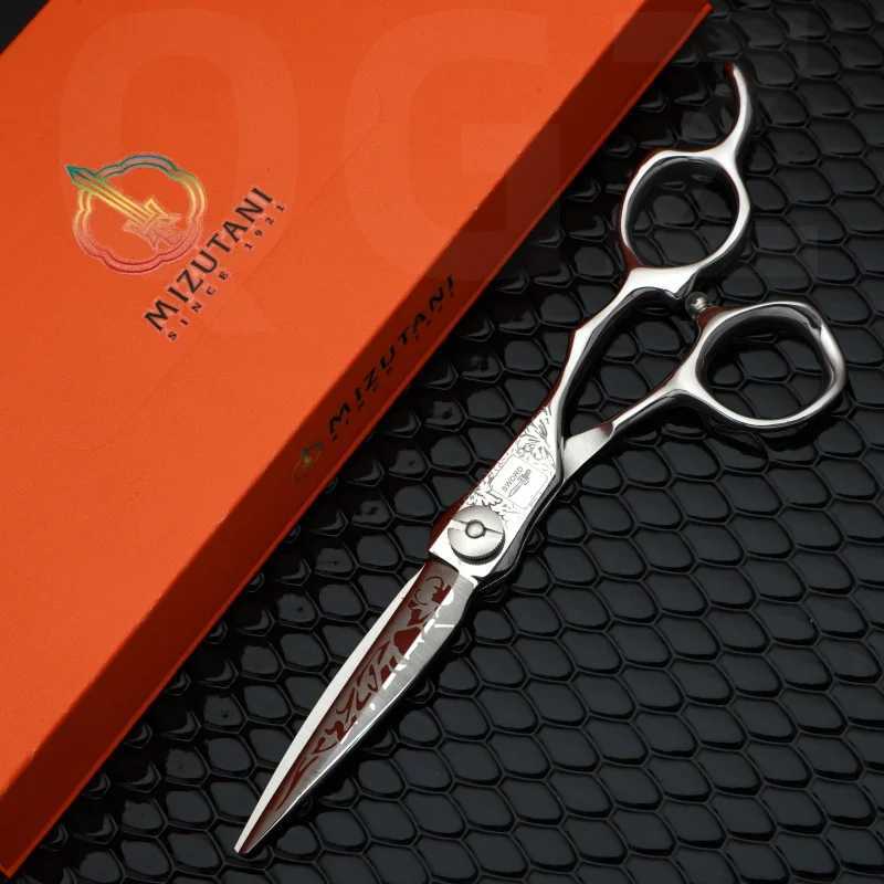 Hair Scissors MIZUTANI 6.0-inch VG10 440C Senior Scientist Pattern Professional Hair Salon Top Professional Barber Q240521