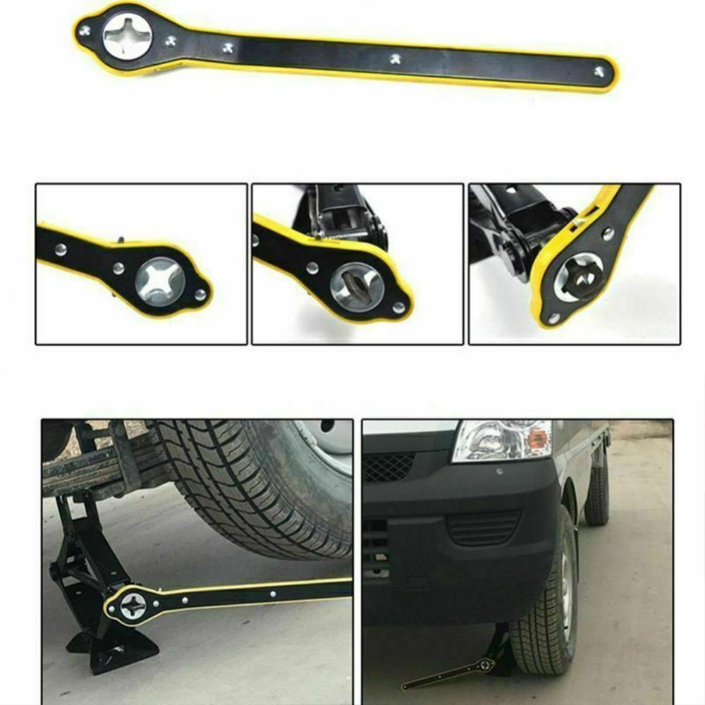 Car Labor-saving Jack Ratchet Wrench Scissor Jack Garage Tire Wheel Lug Wrench Handle Labor-saving Wrench Car Repair Tool