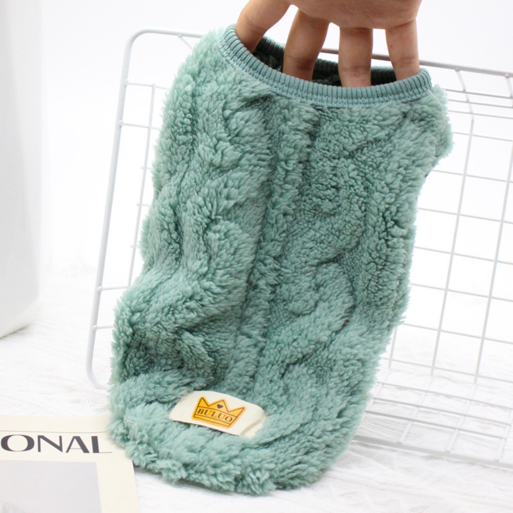 Pet Fleece Pullover Dog Clothes Cute Double-sided Puppy Kitten Coats Sweater for Small Medium Dogs Cats Warm Winter Pet Outfits