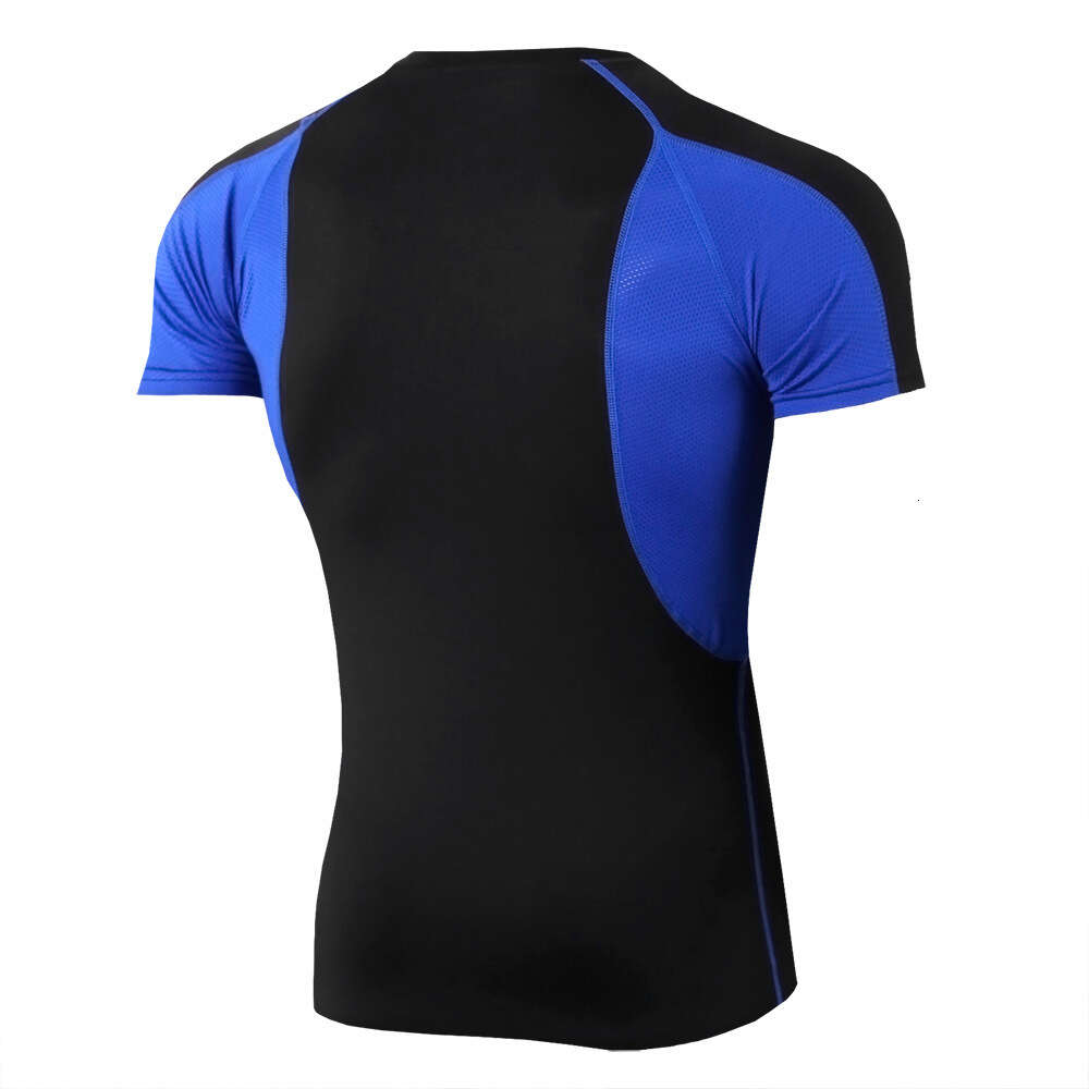 Ddmytiger Men S Tight Fitting Short Sleeved T Shirt Fiess Running Training Elastic Quick Drying Clothing H