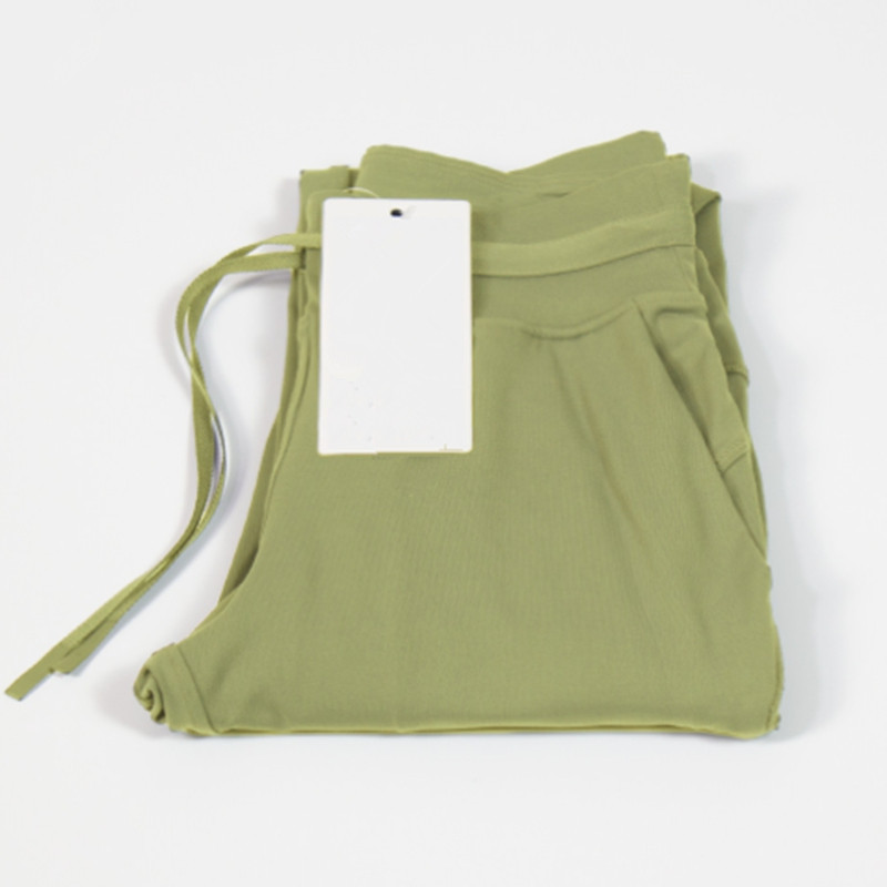 Women's Naked Feel Fabric Yoga Workout Sport Joggers Pants Women Waist Drawstring Fiess Running Sweat Trousers With Two Side Pocket Style Hot Sal