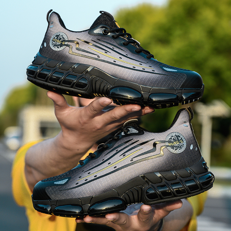 Indestructible Work Boots Men Work Breathable Lightweight Shoes Safety Protective Shoes Anti Smashing Safety Shoes